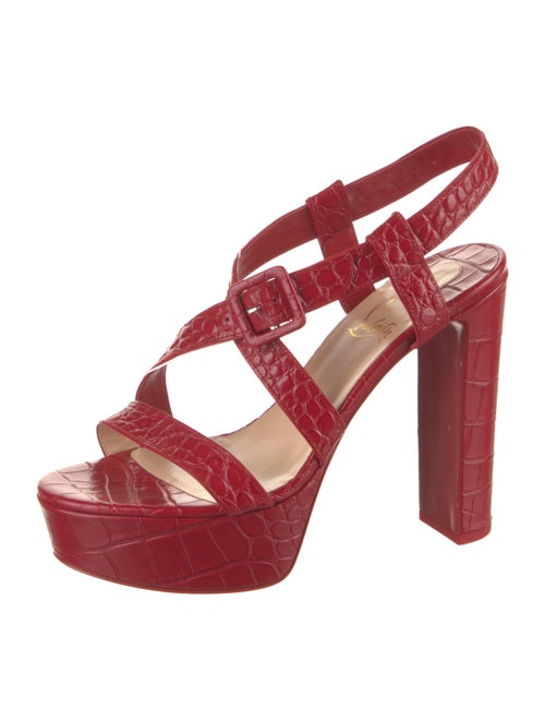 Christian Louboutin Crocodile Slingback Sandals