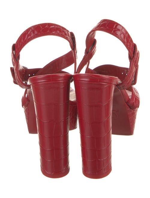 Christian Louboutin Crocodile Slingback Sandals