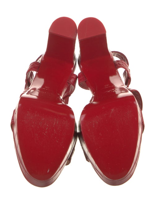 Christian Louboutin Crocodile Slingback Sandals