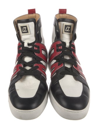 Christian Louboutin Leather Printed Sneakers
