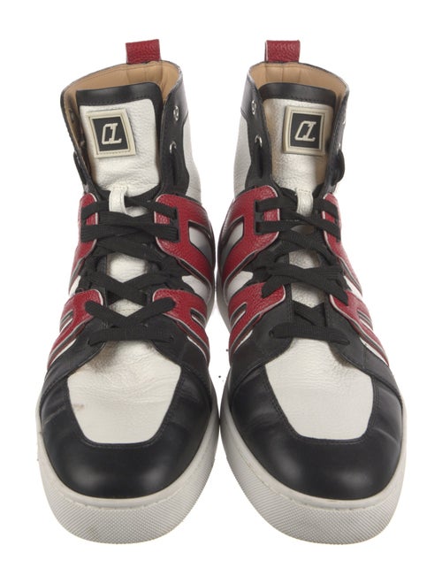 Christian Louboutin Leather Printed Sneakers