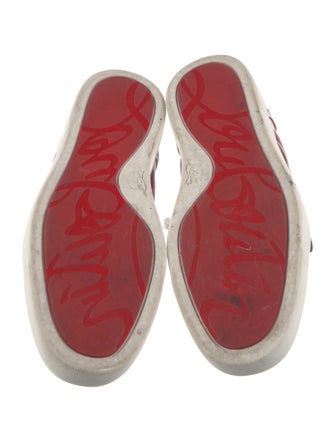 Christian Louboutin Leather Printed Sneakers