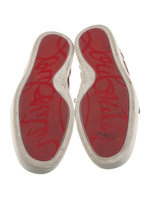 Christian Louboutin Leather Printed Sneakers