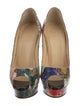 Christian Louboutin Patent Leather Printed Pumps