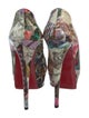 Christian Louboutin Patent Leather Printed Pumps