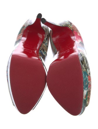 Christian Louboutin Patent Leather Printed Pumps