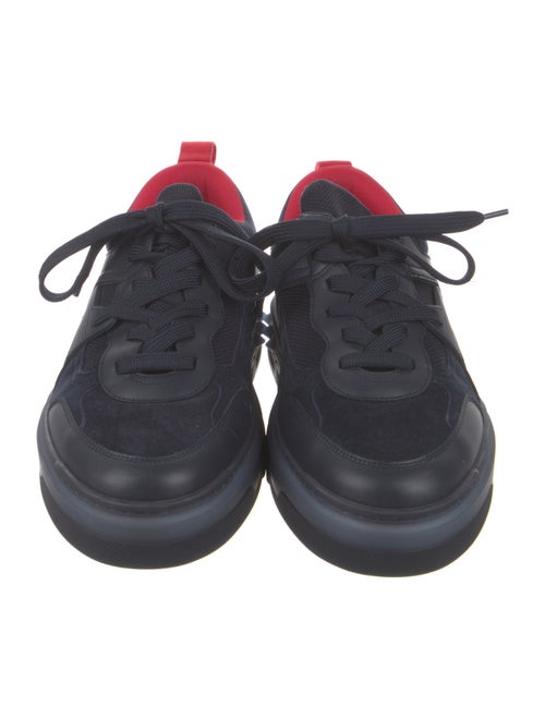 Christian Louboutin Spike Accents Suede Sneakers