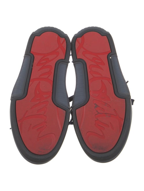 Christian Louboutin Spike Accents Suede Sneakers