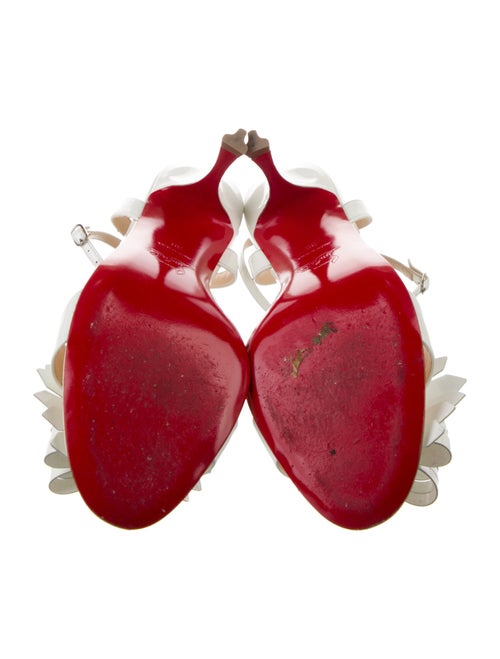 Christian Louboutin Patent Leather Bow Accents Sandals