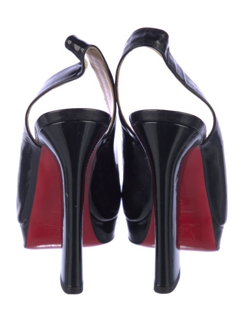 Christian Louboutin Marpoil 120 Patent Leather Slingback Pumps