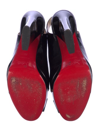 Christian Louboutin Marpoil 120 Patent Leather Slingback Pumps
