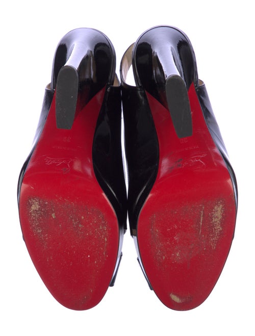 Christian Louboutin Marpoil 120 Patent Leather Slingback Pumps