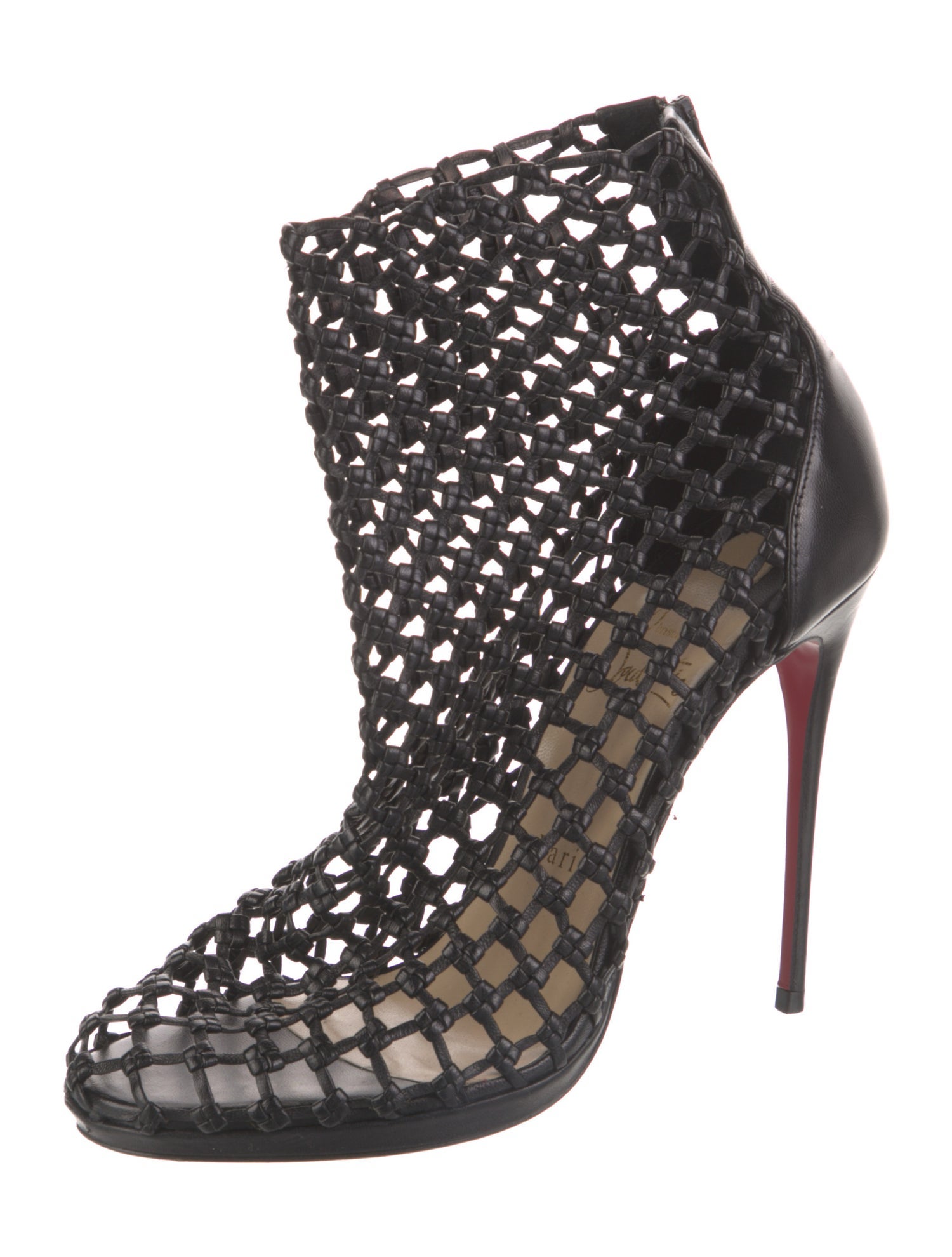 Christian Louboutin Leather Moto Boots