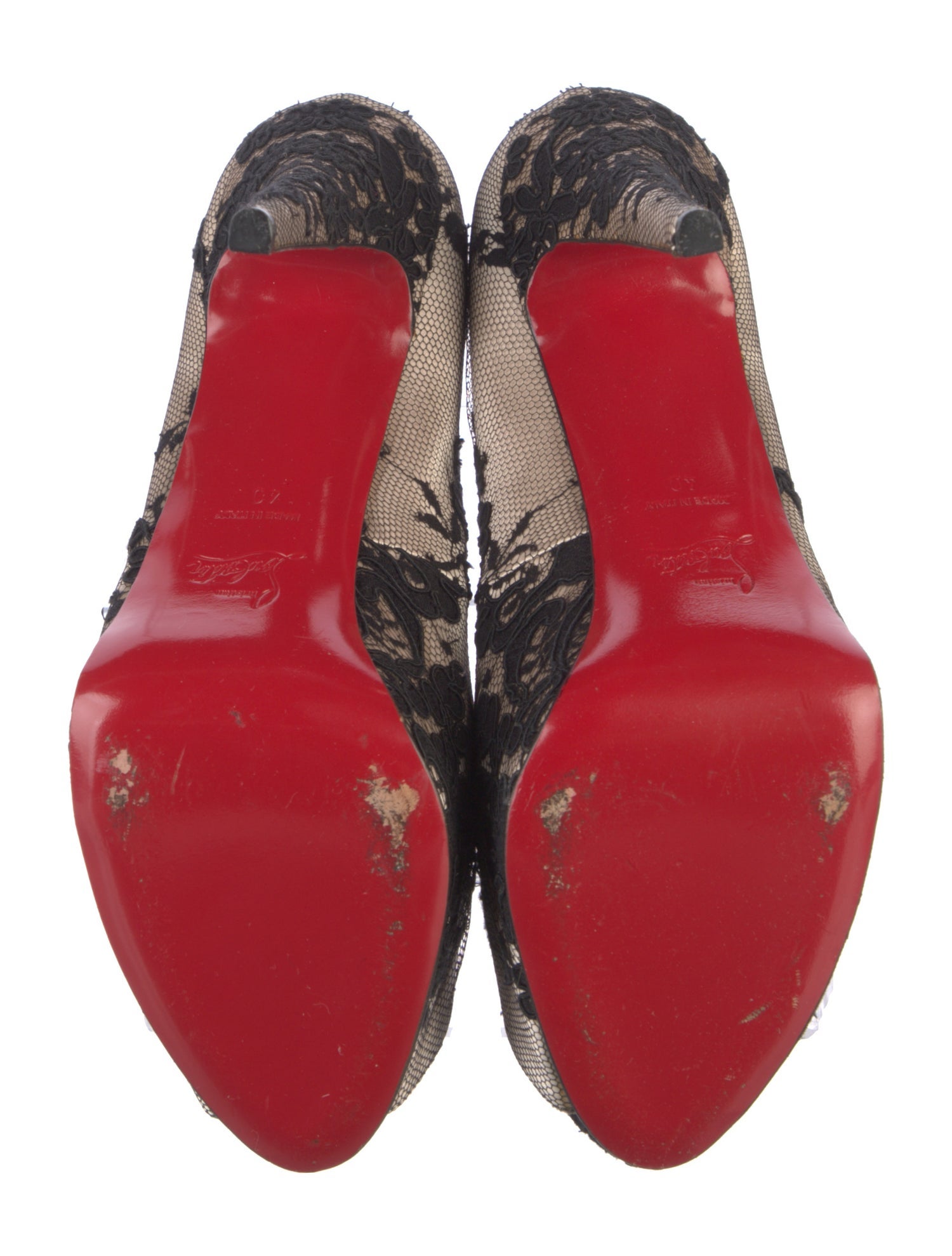 Christian Louboutin Lace Lace Pattern Pumps