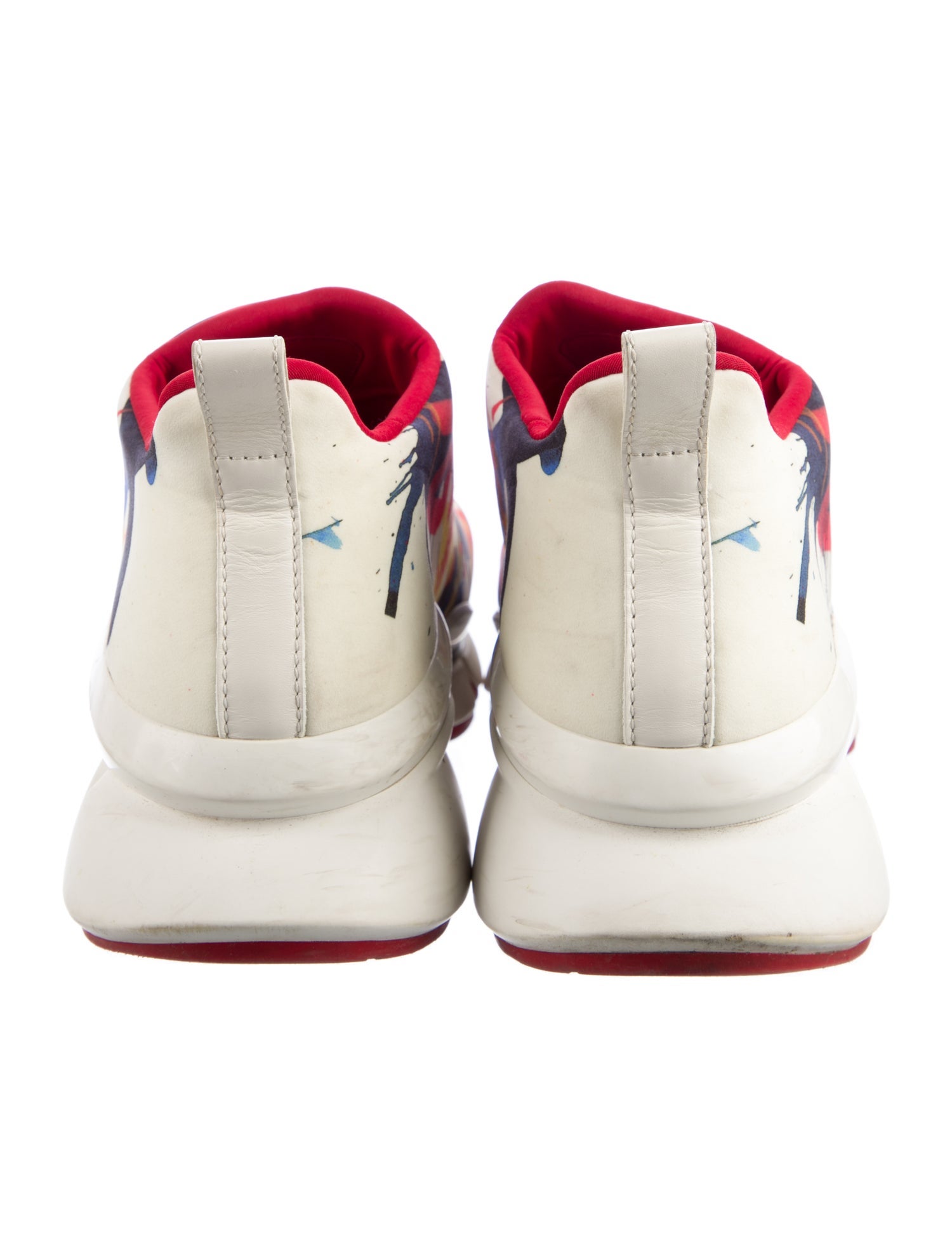 Christian Louboutin Neoprene Printed Athletic Sneakers
