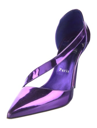 Christian Louboutin Patent Leather T-Strap Pumps