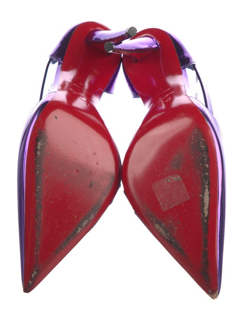 Christian Louboutin Patent Leather T-Strap Pumps