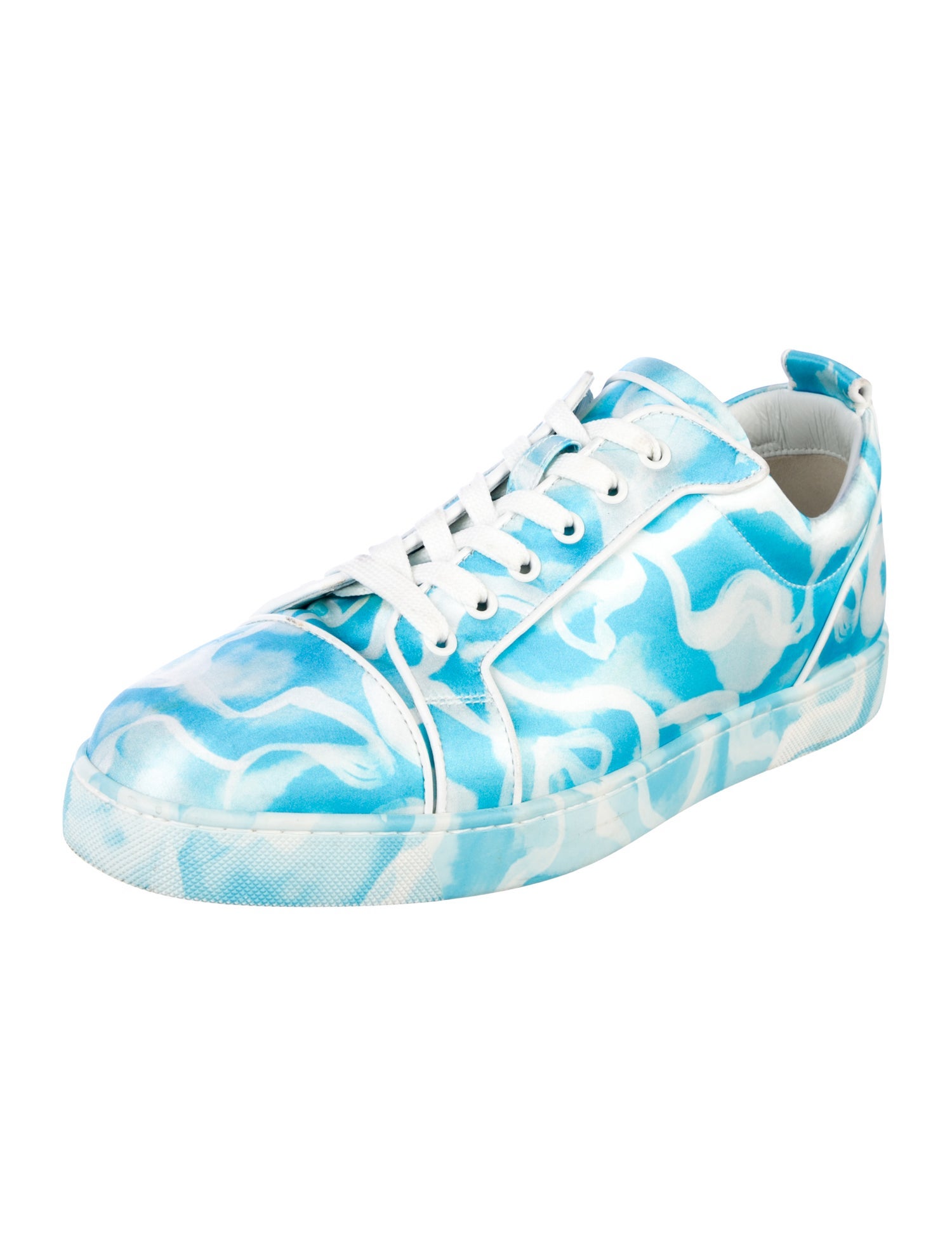Christian Louboutin Satin Printed Sneakers
