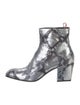 Christian Louboutin Leather Animal Print Boots