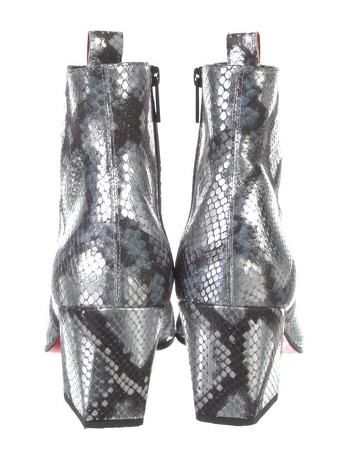 Christian Louboutin Leather Animal Print Boots