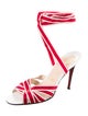 Christian Louboutin Leather Striped Sandals