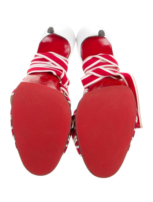 Christian Louboutin Leather Striped Sandals