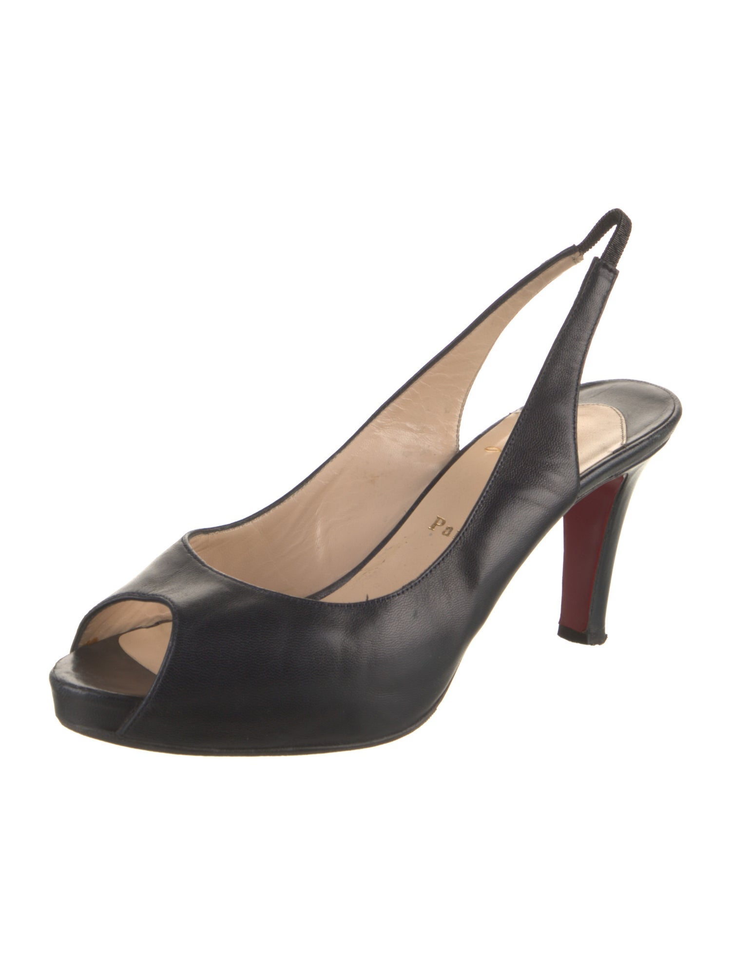 Christian Louboutin Leather Slingback Pumps