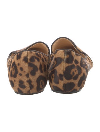 Christian Louboutin Ponyhair Animal Print Loafers
