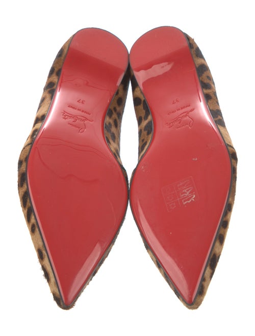 Christian Louboutin Ponyhair Animal Print Loafers