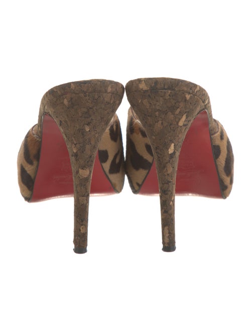 Christian Louboutin Ponyhair Animal Print Mules