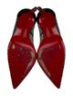 Christian Louboutin Mesh Leather Trim Embellishment Pumps
