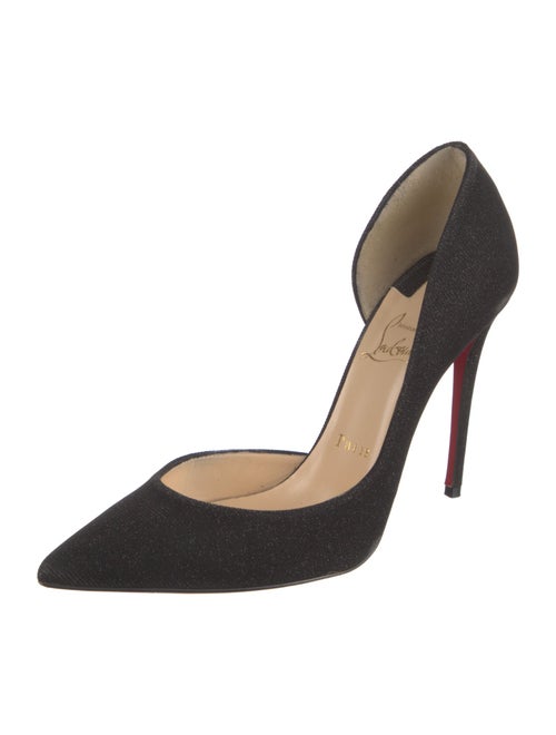 Christian Louboutin Glitter Accents D'Orsay Pumps