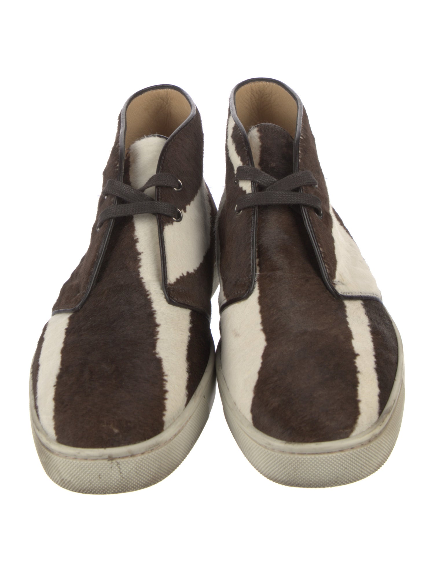 Christian Louboutin Ponyhair Animal Print Sneakers