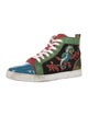 Christian Louboutin Velvet Printed Sneakers