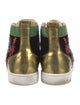 Christian Louboutin Velvet Printed Sneakers