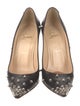 Christian Louboutin Leather Studded Accents Pumps