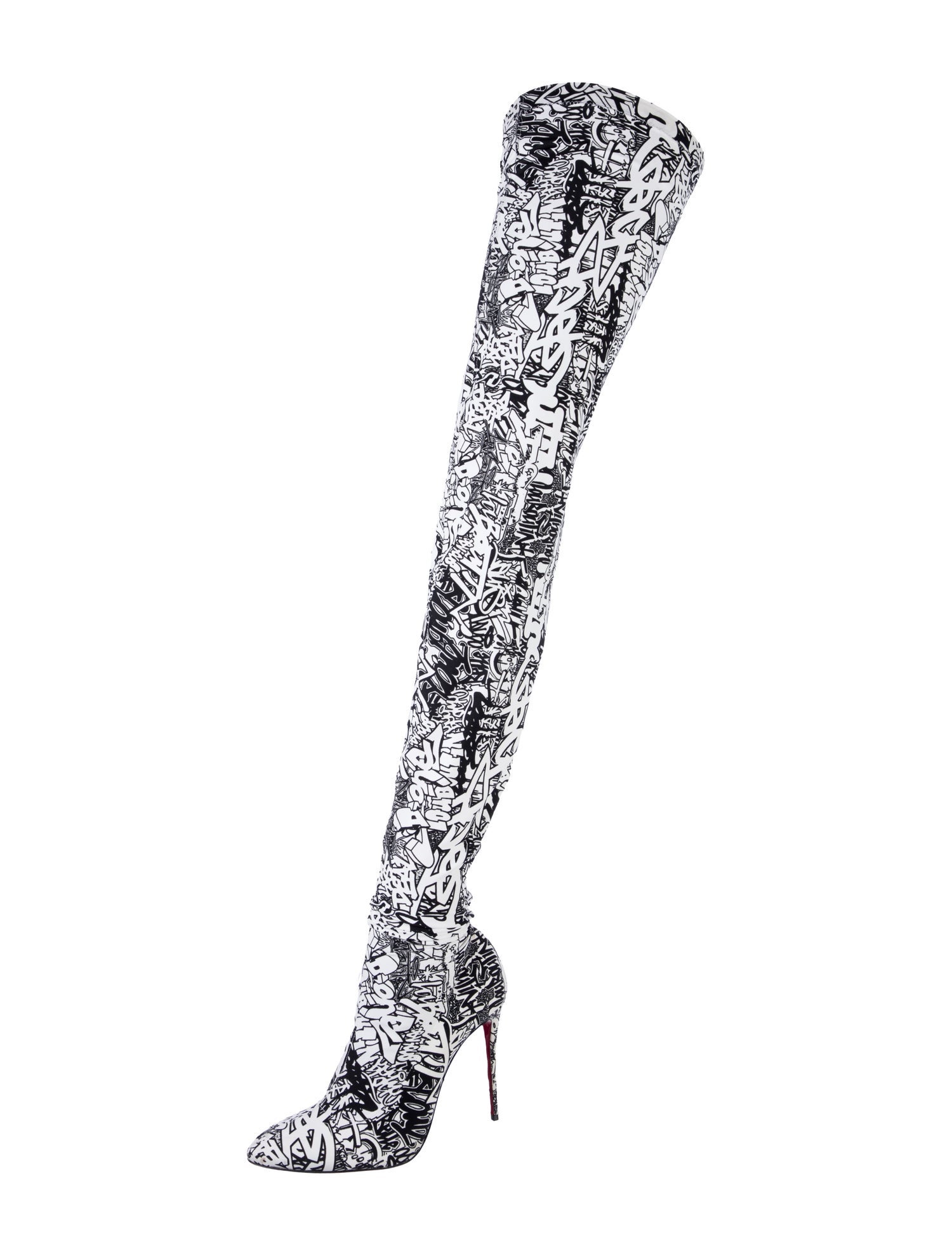 Christian Louboutin Gravitissima Printed Lace-Up Boots