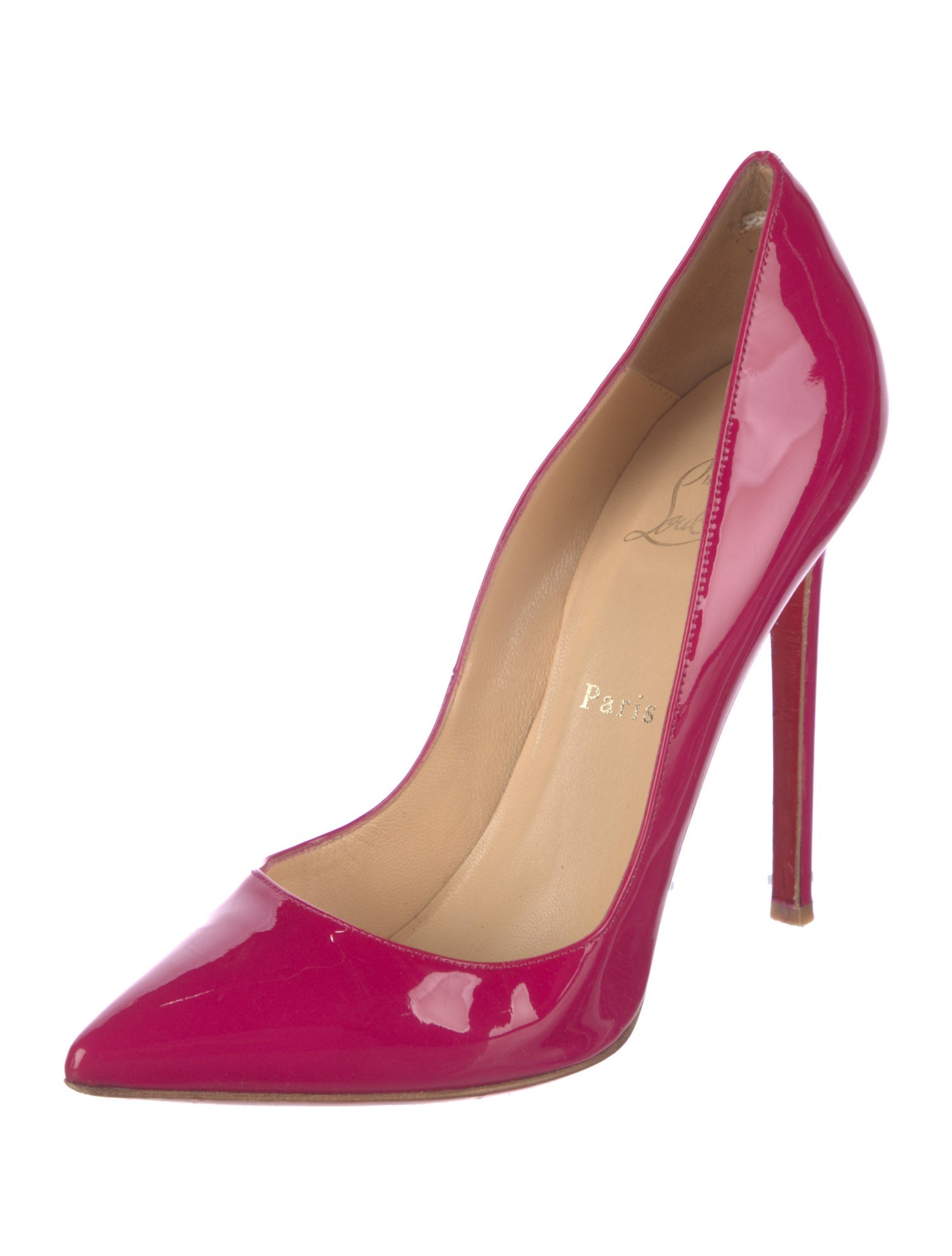 Christian Louboutin Patent Leather Printed Pumps