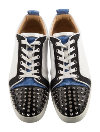 Christian Louboutin Spike Accents Leather Sneakers