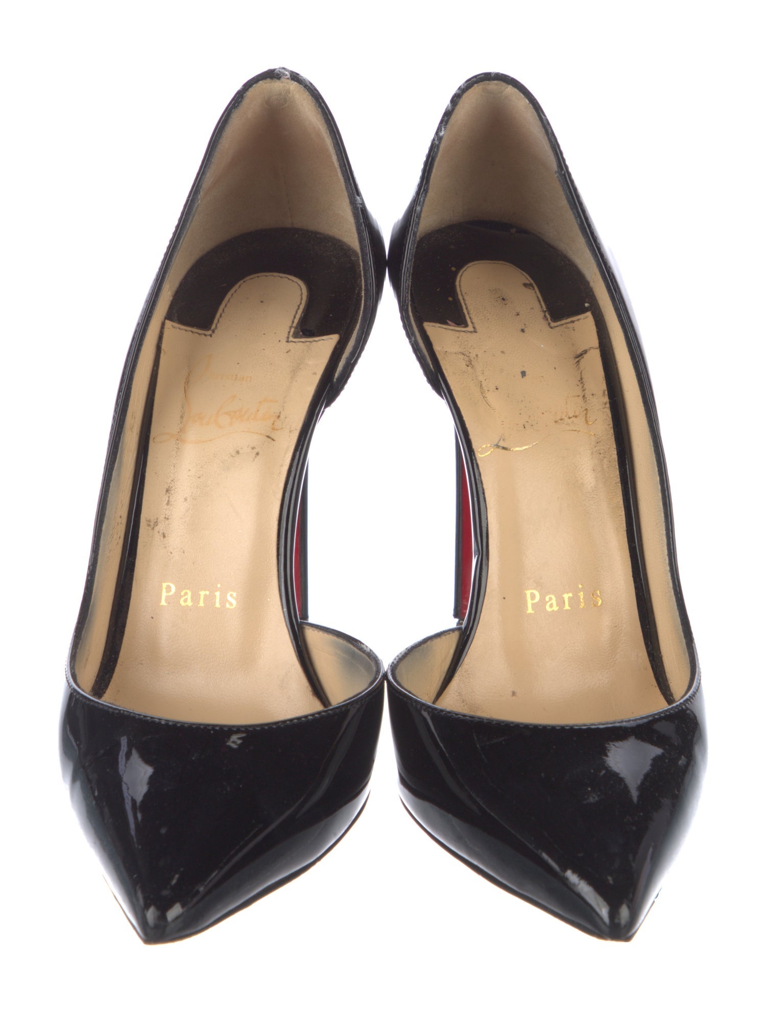 Christian Louboutin Patent Leather D'Orsay Pumps