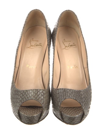 Christian Louboutin Snakeskin Animal Print Pumps