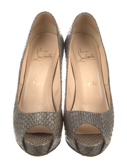 Christian Louboutin Snakeskin Animal Print Pumps