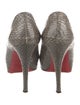 Christian Louboutin Snakeskin Animal Print Pumps