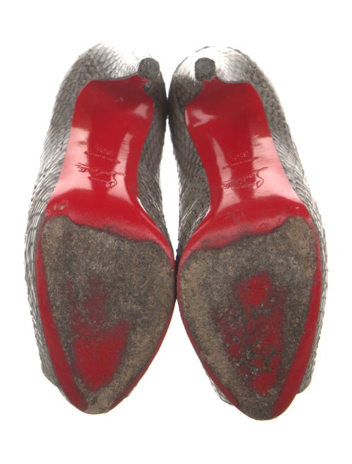 Christian Louboutin Snakeskin Animal Print Pumps