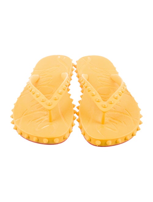 Christian Louboutin Rubber Studded Accents Slides