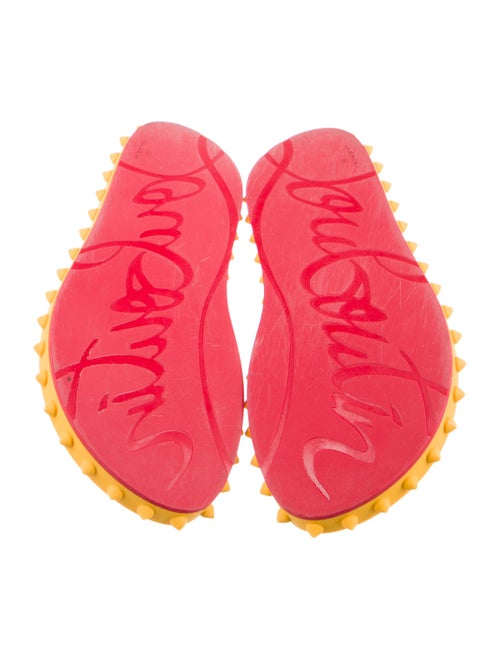 Christian Louboutin Rubber Studded Accents Slides