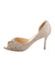 Christian Louboutin Glitter Accents D'Orsay Pumps