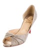 Christian Louboutin Glitter Accents D'Orsay Pumps