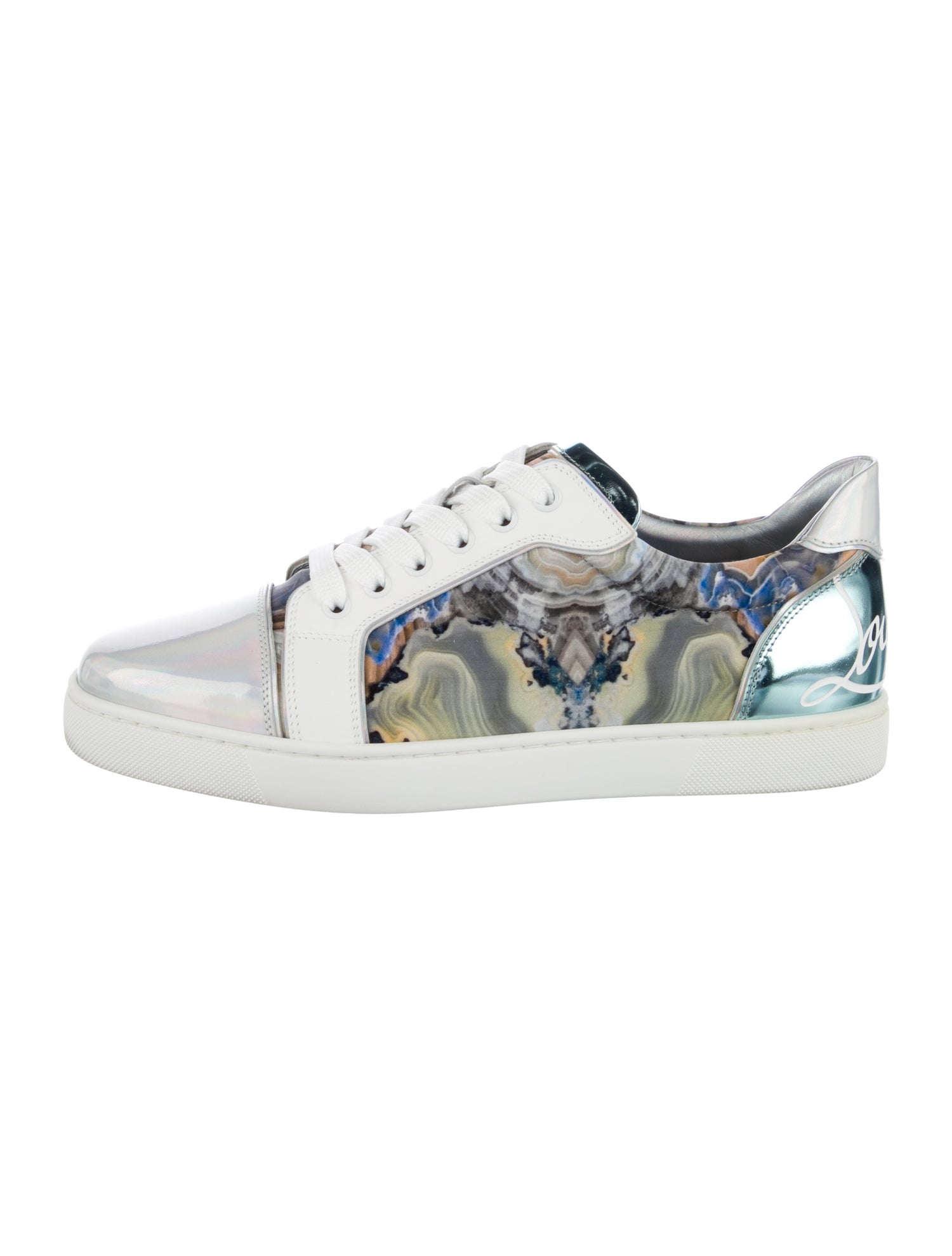 Christian Louboutin Leather Printed Sneakers