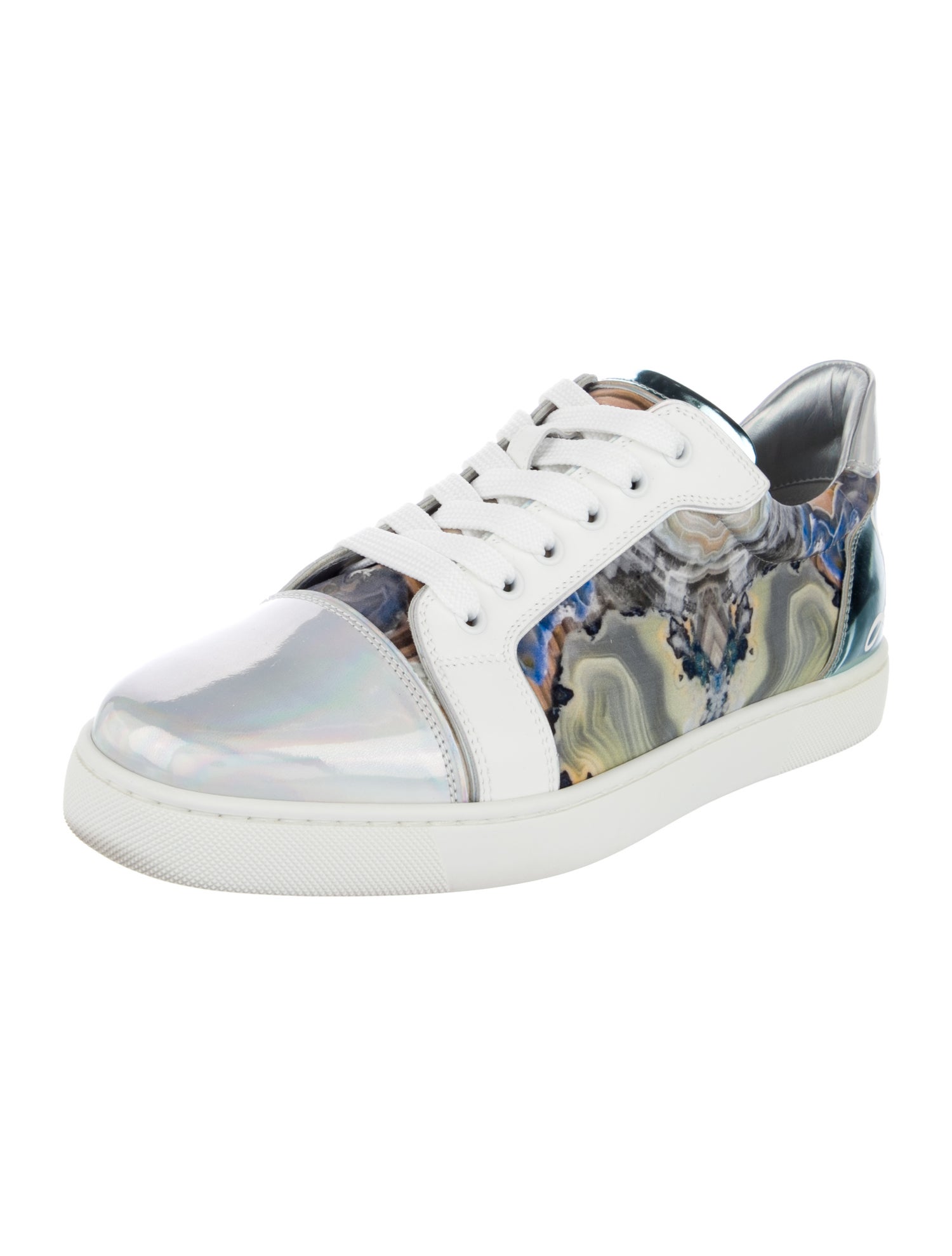 Christian Louboutin Leather Printed Sneakers